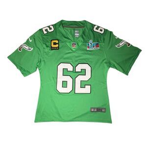 NFL Philadelphia Eagles Jason Kelce #62 Jersey WmnsXXL Nike On Field Kelly Green